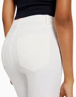 BERSHKA Jeans skinny super high waist Azul Cheap