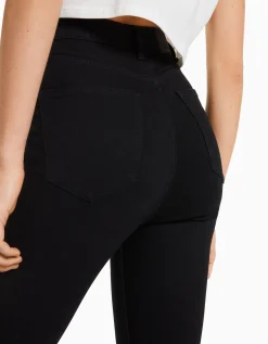 BERSHKA Jeans skinny super high waist Azul Best