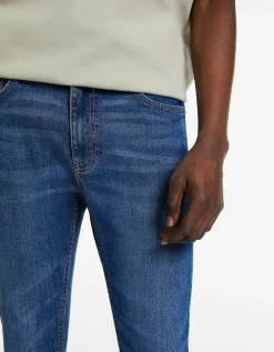 BERSHKA Jeans super skinny Blanco Flash Sale
