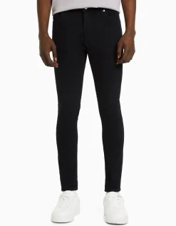BERSHKA Jeans super skinny Blanco Sale