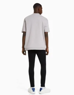 BERSHKA Jeans super skinny Blanco Sale