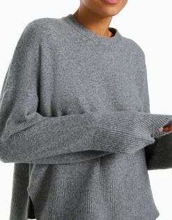 BERSHKA Jersey oversize Rosa Clearance