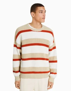 BERSHKA Jersey raya horizontal Crudo Cheap