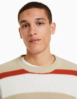 BERSHKA Jersey raya horizontal Crudo Cheap
