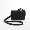 BERSHKA Monedero asa Negro New