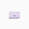 BERSHKA Monedero básico brillo Morado Best Sale