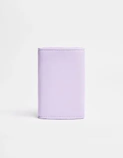 BERSHKA Monedero básico brillo Morado Best Sale