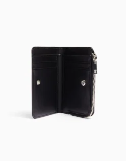 BERSHKA Monedero efecto charol grabado estampado animal Rojo Flash Sale