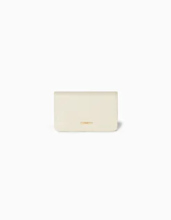 BERSHKA Monedero liso Crudo Outlet
