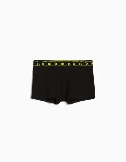 BERSHKA Pack 3 boxers cintura print neon Negro Best Sale