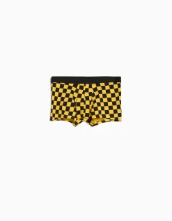 BERSHKA Pack 3 boxers print damero Negro Outlet
