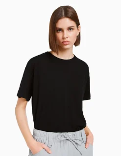 BERSHKA Pack 2 camisetas manga corta oversize Multicolor Cheap