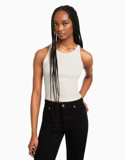 BERSHKA Pack 2 camisetas sin mangas rib Multicolor Online