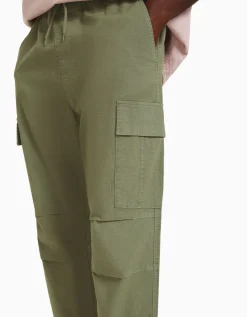 BERSHKA Pantalón cargo stoppers Negro New