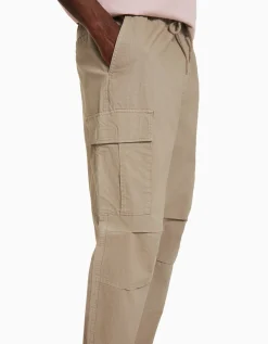 BERSHKA Pantalón cargo stoppers Negro Shop
