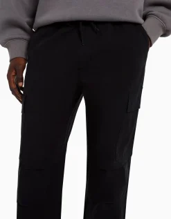 BERSHKA Pantalón cargo stoppers Negro Flash Sale