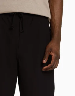 BERSHKA Pantalón técnico jogger parachute Marrón Sale
