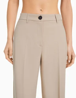 BERSHKA Pantalón wide leg trabillas Gris Cheap