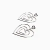 BERSHKA Pendientes corazones Plata Best Sale