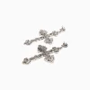 BERSHKA Pendientes cruz Plata Clearance