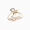 BERSHKA Pinza metálica dorada mariposa Oro Cheap