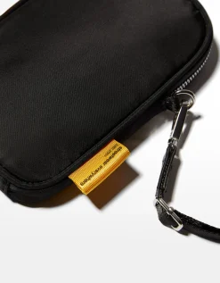 BERSHKA Porta teléfono crossbody Negro Discount