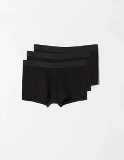 BERSHKA Set 3 boxers Negro Cheap