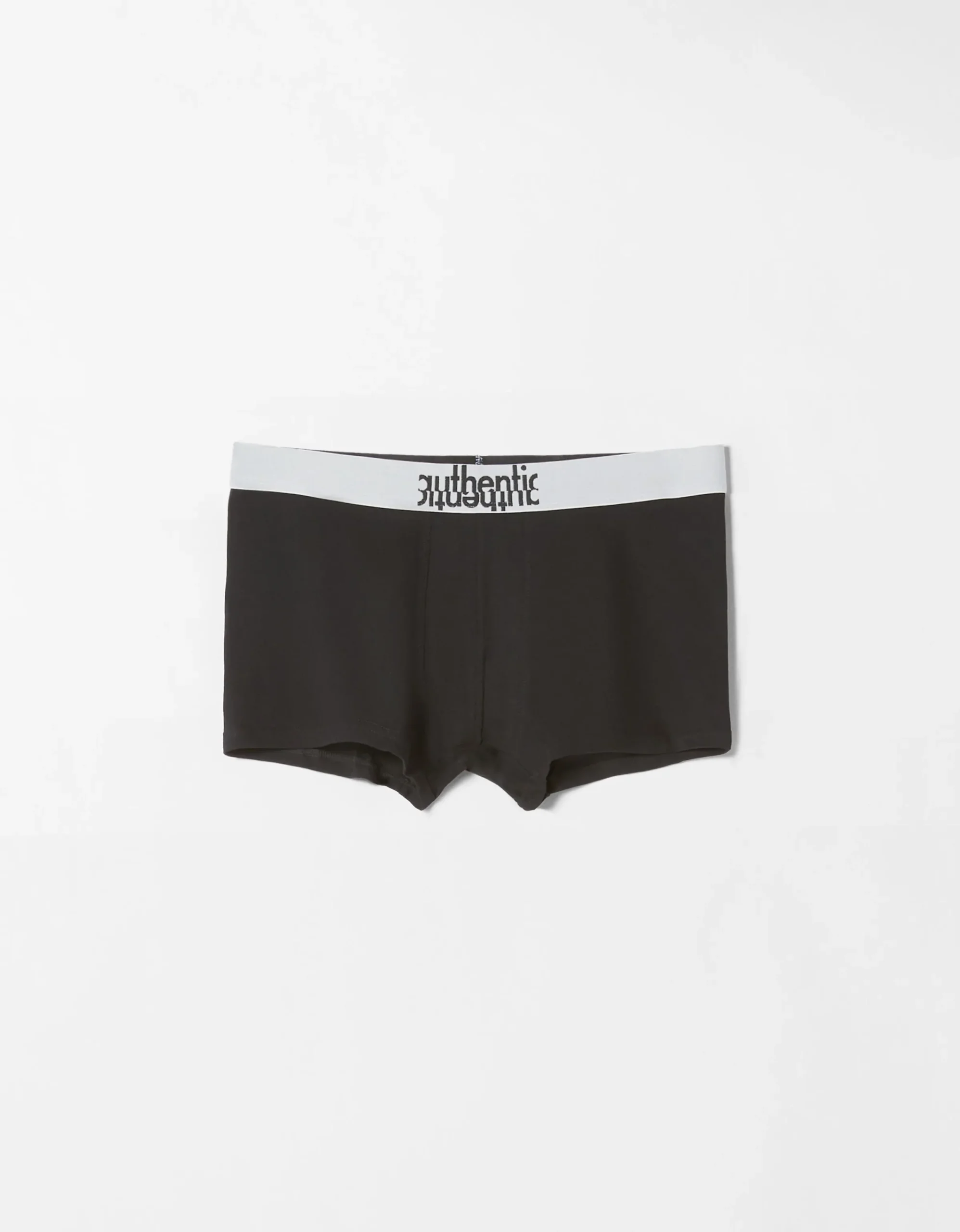 BERSHKA Set 3 boxers lettering Negro Store