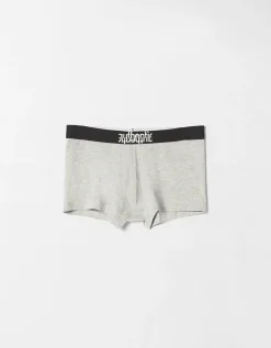 BERSHKA Set 3 boxers lettering Negro Store