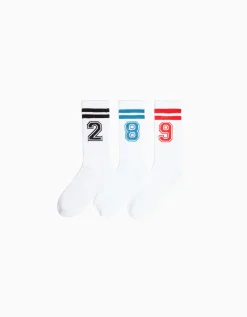 BERSHKA Set 3 calcetines número Blanco Sale
