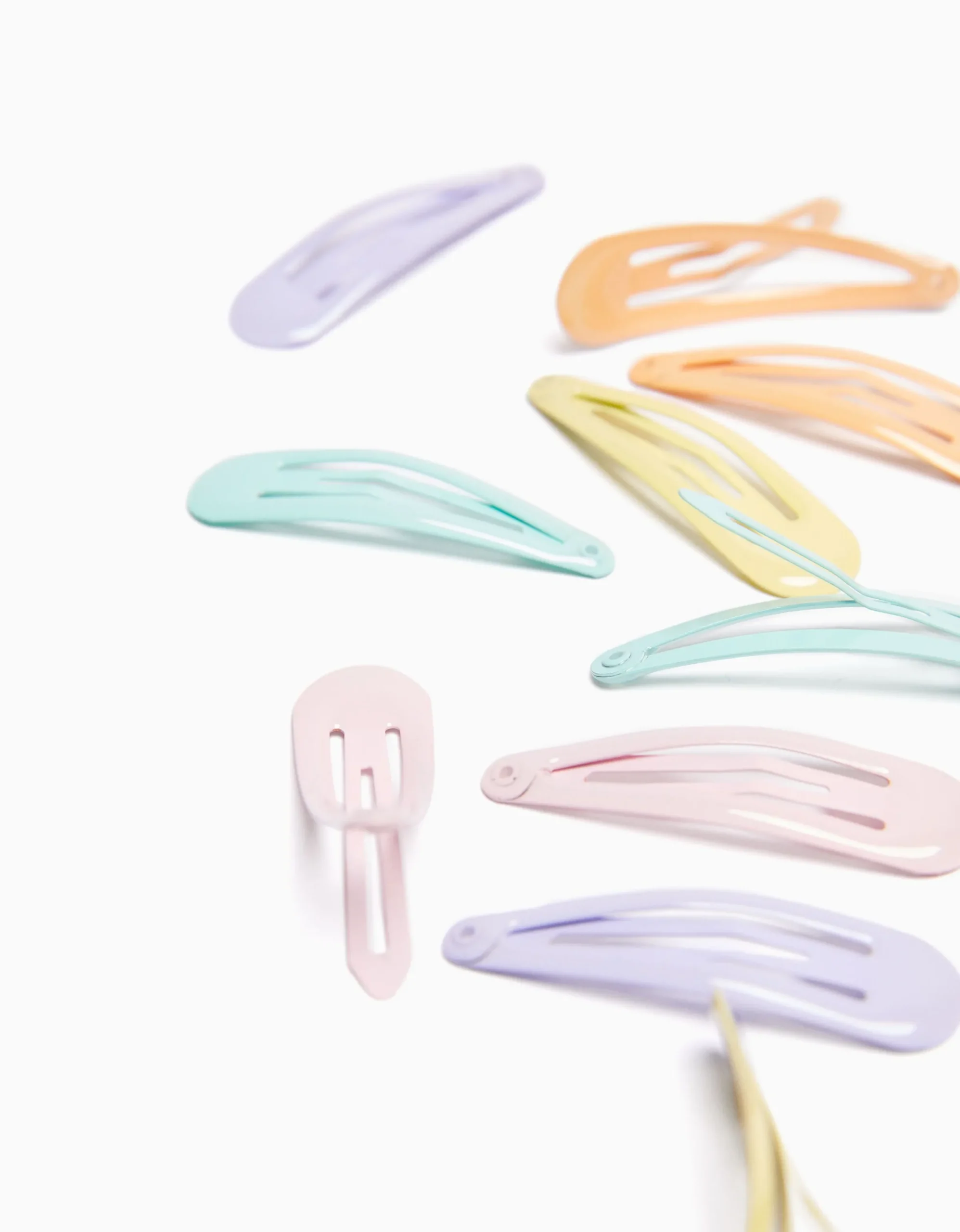 BERSHKA Set 10 clips colores Rosa Best