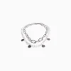 BERSHKA Set 2 collares efecto perlas cadena Plata Outlet