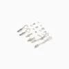 BERSHKA Set 9 pares de pendientes cruz Plata Best