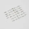 BERSHKA Set 20 pares de pendientes cruz mariposa Plata Fashion