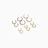 BERSHKA Set 6 pendientes aro Oro Best