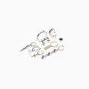 BERSHKA Set 10 pendientes cruz Plata Shop