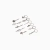 BERSHKA Set 11 pendientes ear cuff serpiente cruz pincho Plata Cheap