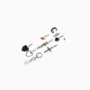 BERSHKA Set 10 pendientes love Plata Cheap