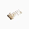 BERSHKA Set 9 pendientes mariposa corazón Oro Cheap