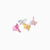 BERSHKA Set 4 pinzas pelo mariposas colores Morado Clearance