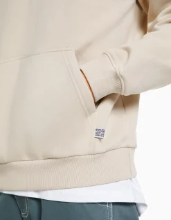 BERSHKA Sudadera capucha oversize Beige New