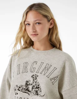 BERSHKA Sudadera oversize print Rojo Cheap