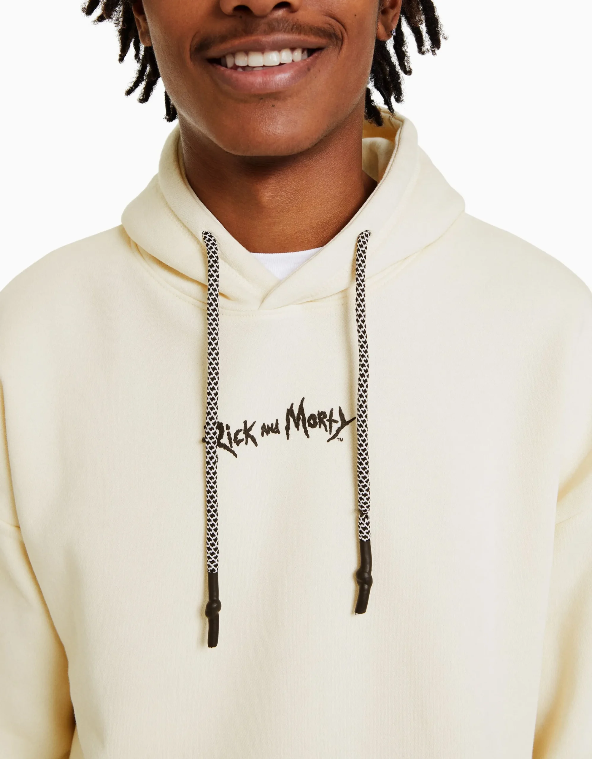 BERSHKA Sudadera print RickMorty Crudo Online