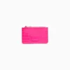 BERSHKA Tarjetero placa grabado estampado animal Azul claro New