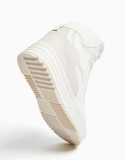 BERSHKA Zapatillas abotinadas cuña interior Combinado New