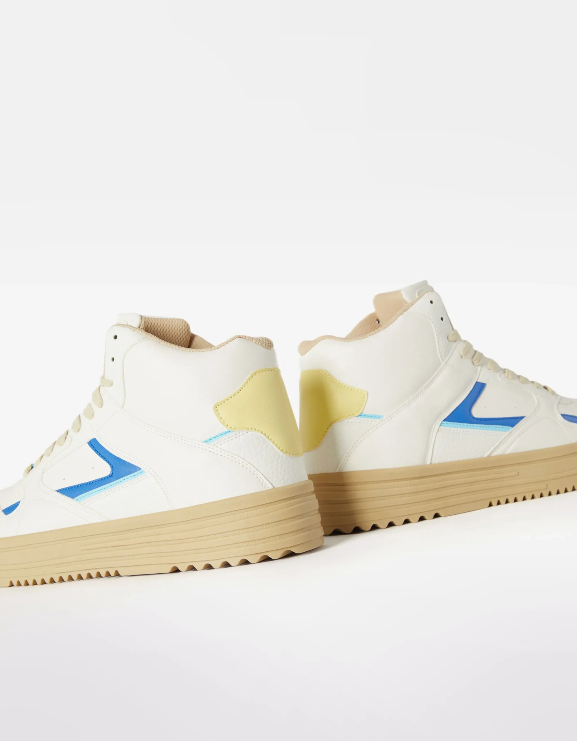 BERSHKA Zapatillas abotinadas hombre Combinado Outlet