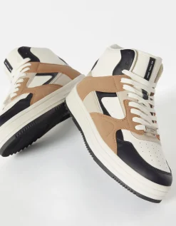 BERSHKA Zapatillas abotinadas hombre Marrón Best Sale