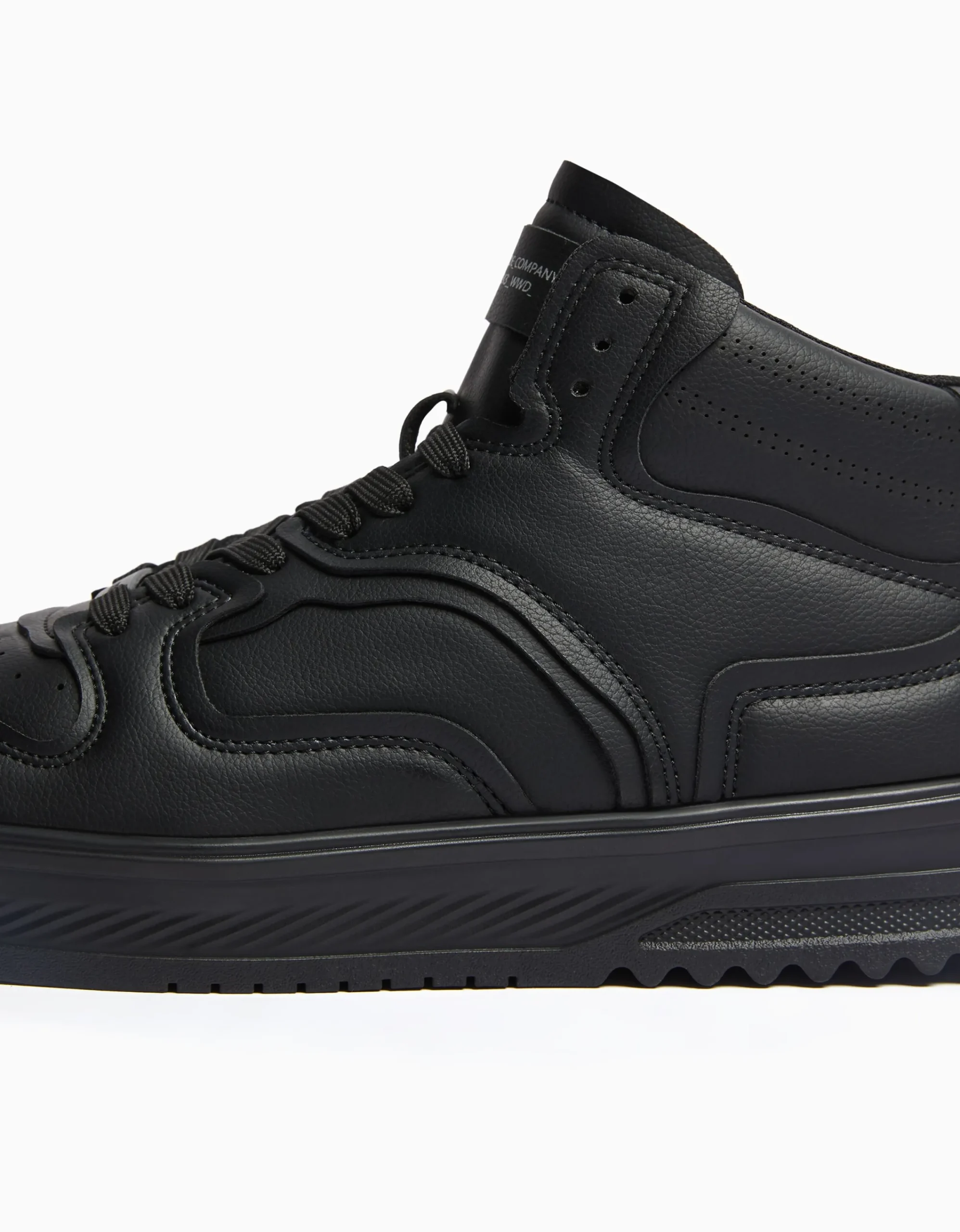 BERSHKA Zapatillas abotinadas multicapas hombre Negro Flash Sale