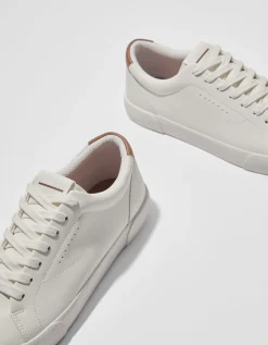 BERSHKA Zapatillas combinadas hombre Blanco Fashion