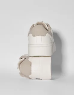 BERSHKA Zapatillas combinadas hombre Blanco Store